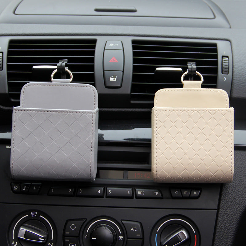 Car Storage And Storage Hanging Bag, Air Outlet Storage Bucket