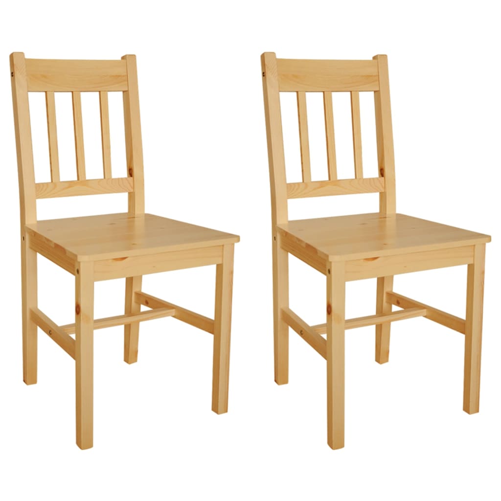 dining chairs, 2 pieces, pine wood;   dining chairs, 4 pieces