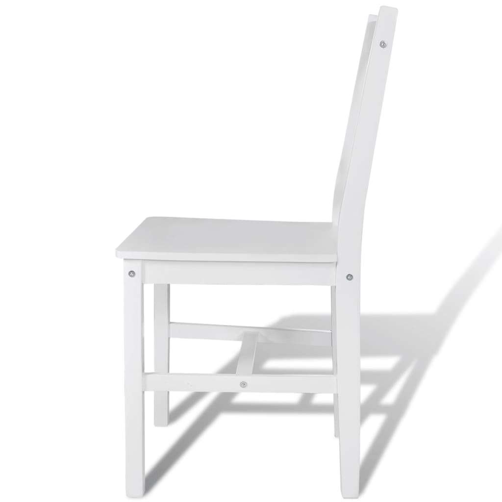 dining chairs, 2 pieces, pine wood;   dining chairs, 4 pieces